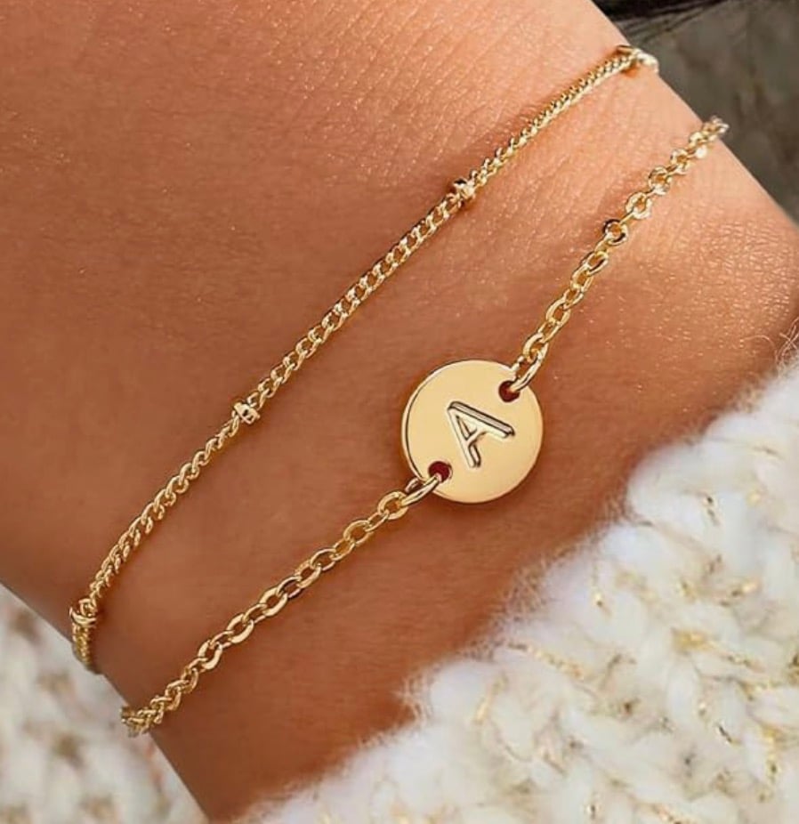 Initial Gold Bracelet only $3.99!